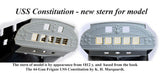 Revell USS Constitution 1:96 - stern of USS Constitution according historic fact Model
