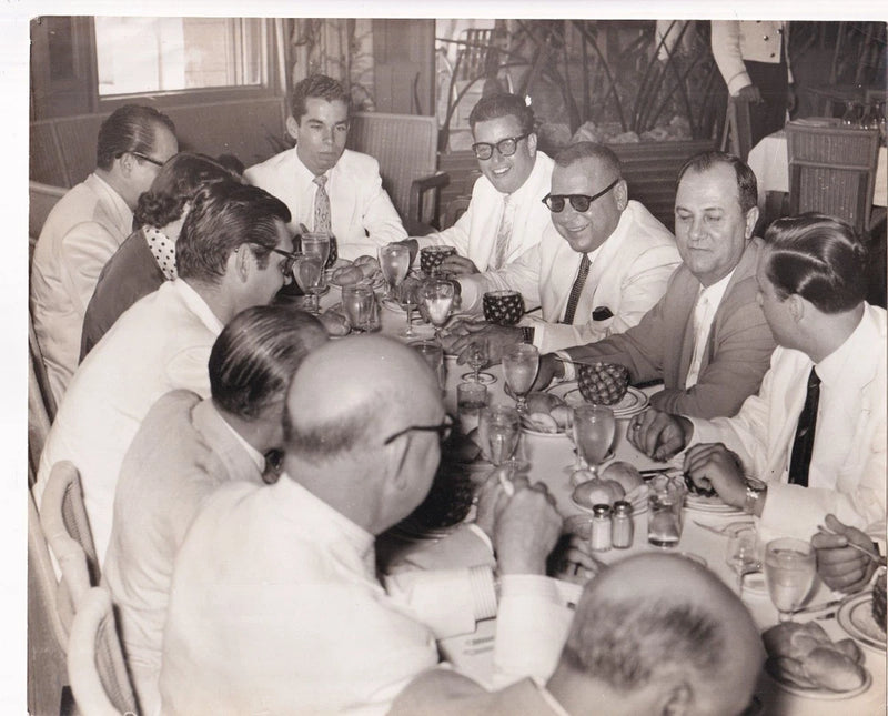 CUBAN NEWSPAPER CRISOL DIRECTOR JACINTO ROSALES & HIS BOARD CUBA ?54 Photo Y 466 Model