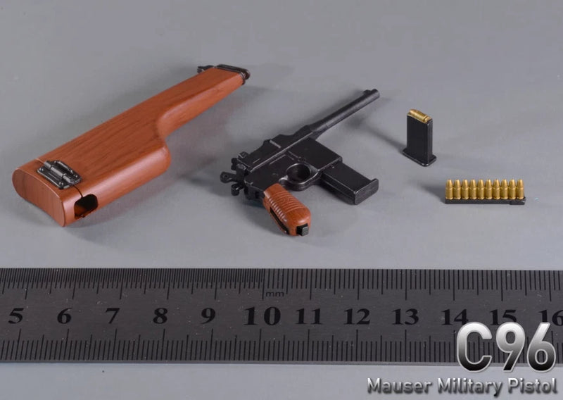 1/6 Mauser C96 Shell for 12'' Action Figure Male Soldier War Toy Gun Model Model