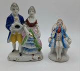 Vintage Occupied Japan Porcelain Dancing Victorian Colonial Man and Women Lot 2 Model