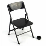 1/6 Scale Black Folding Chair Furniture Model For 12" Action Figure Scene Prop Model