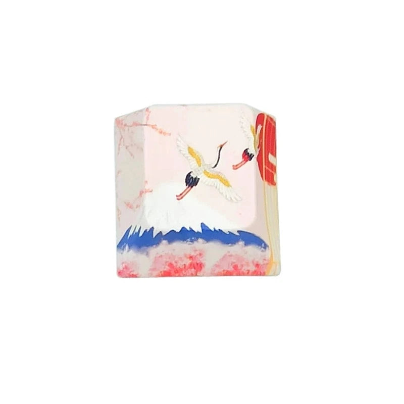 1 Pack PBT Keycap Mount / Crane Cherry R4 for Creative Dip Dye Mechanical Keycap Model