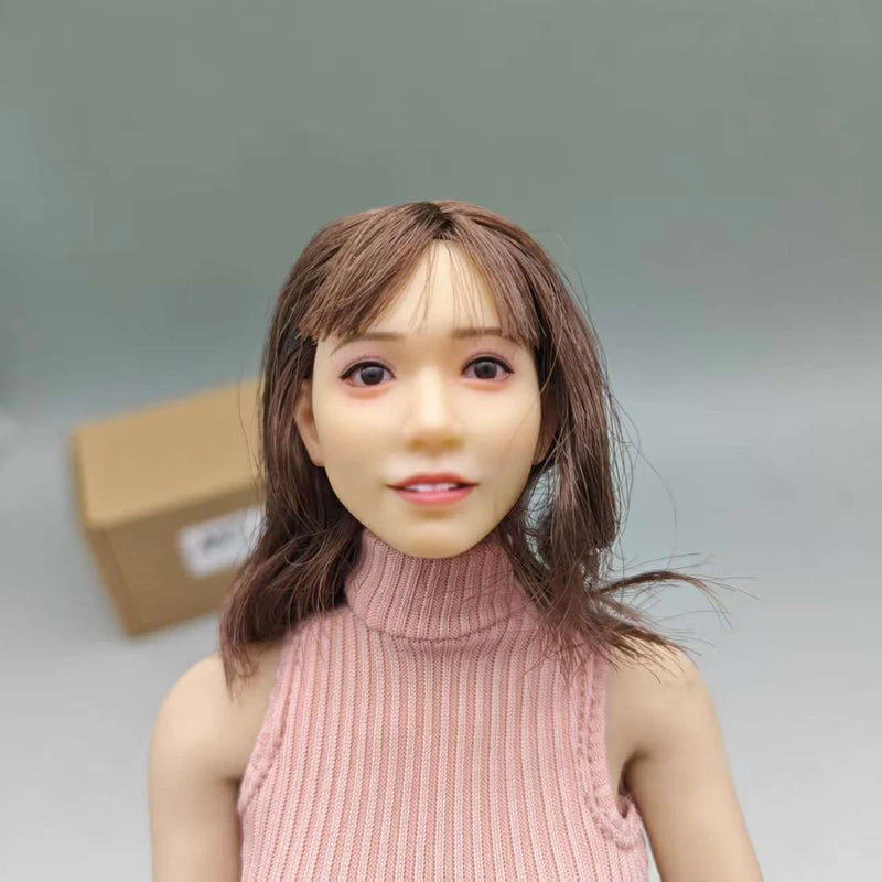 ART011D 1/6 Japan Actress Head Sculpt Carving Model for 12'' Action Figures Model