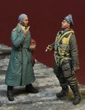 D-Day Miniature 1/35 German Pilot Ace Franz Stigler & Mechanic (2 figures) Model