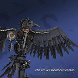 Mechanical Crow Building Blocks Set  Creative Animal Model STEM Toy Gift for Kid Model