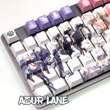 Azur Lane Keycap Kawaii Girl PBT Cherry Profile Set For MX Model