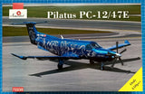 Pilatus PC-12/47E Passenger Aircraft model plastic kit scale 1/72 Amodel 72235 Model