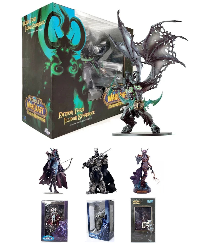 WOW The Lich King The Undead Queen Illidan Stormrage World of Warcraft Action Figure Model