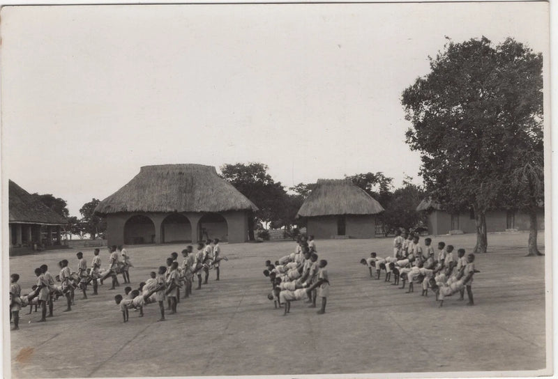 Boarding School Mbereshi Northern Rhodesia PE Drill 1933 VTG Photo Model
