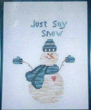 One More Stitch Needlework "Al, The Snow Pal" Cross Stitch Chart Fabric Floss Model