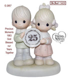 Precious Moments 1983 God Blessed Our Years Together 25th Ann Figurine E-2857 Model