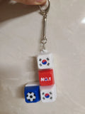 South Korea Taegeukgi Soccer Keycap Keychain Tester Clicker Model