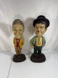Vintage 1971 Laurel and Hardy Chalkware Esco Productions Statues Figurines Model