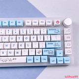 Cinnamoroll Theme Key Cap Cute PBT Keycaps XDA Height For Cherry MX keyboard Model