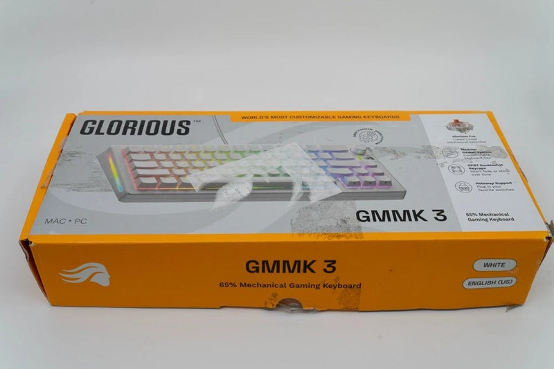Glorious GMMK 3 - 65% Keyboard, RGB, Linear Fox Switches, Accessories, with Box Model