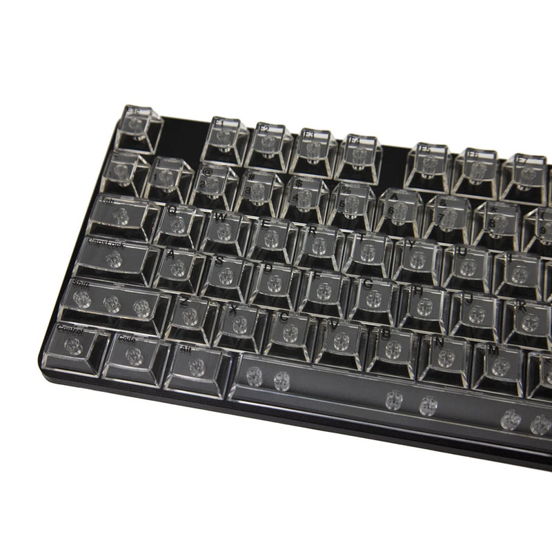Flashquark Crystalis Polycarbonate Keycaps - Ice Clear Model
