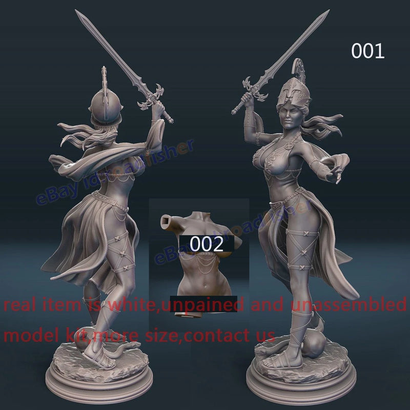 Goddess Athena 1/8 1/4 1/3 1/2 Model Kit Unpainted Unassembled 3D Print 2 Ver. Model