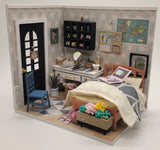 Dollhouse Bedroom - Completed Miniature - Bookend - Handmade Model