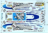 Slixx 7154 Pistonator GXP P/S Roger Bogdon 1/24 1/25 Drag waterslide decal Model