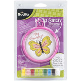 My 1st Stitch Find Your Wings Mini Counted Cross Stitch Kit 3 Round 14 Count Model