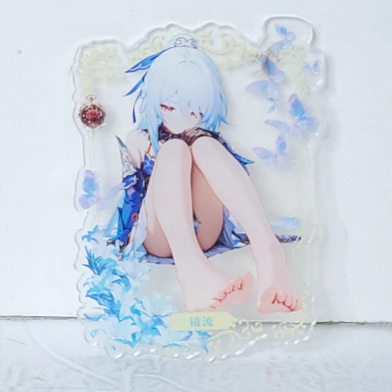 Jingliu Die Cut Acrylic Premium Waifu Card Anime Girl Art Oversized Board A6 Model