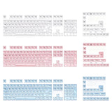 Top Printed Crystal Jellys Keycaps for Mechanical Keyboard 132 Key MDA Set Model