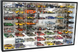 Hot Toy Cars Model 1/64 Scale Wheels Diecast Display Case Storage UV Protection Model
