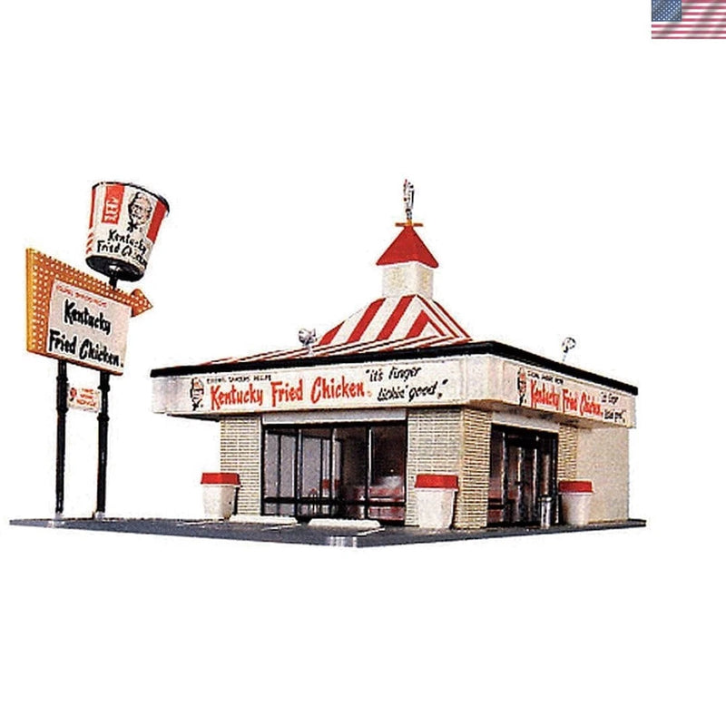 Fantasy HO Scale KFC Drive-in Model Kit - Perfect Addition for Train Enthusiasts Model