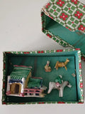 Mid 20thC Empire Made Pottery Bonsai Display Figurines Original Box  Unused Model