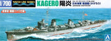 Aoshima 1/700 Scale Waterline Model Kit WWII IJN Japanese Destroyer Kagero Model