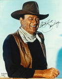 Signed John Wayne picture on mat board Reprint vintage western cowboy gift movie Model
