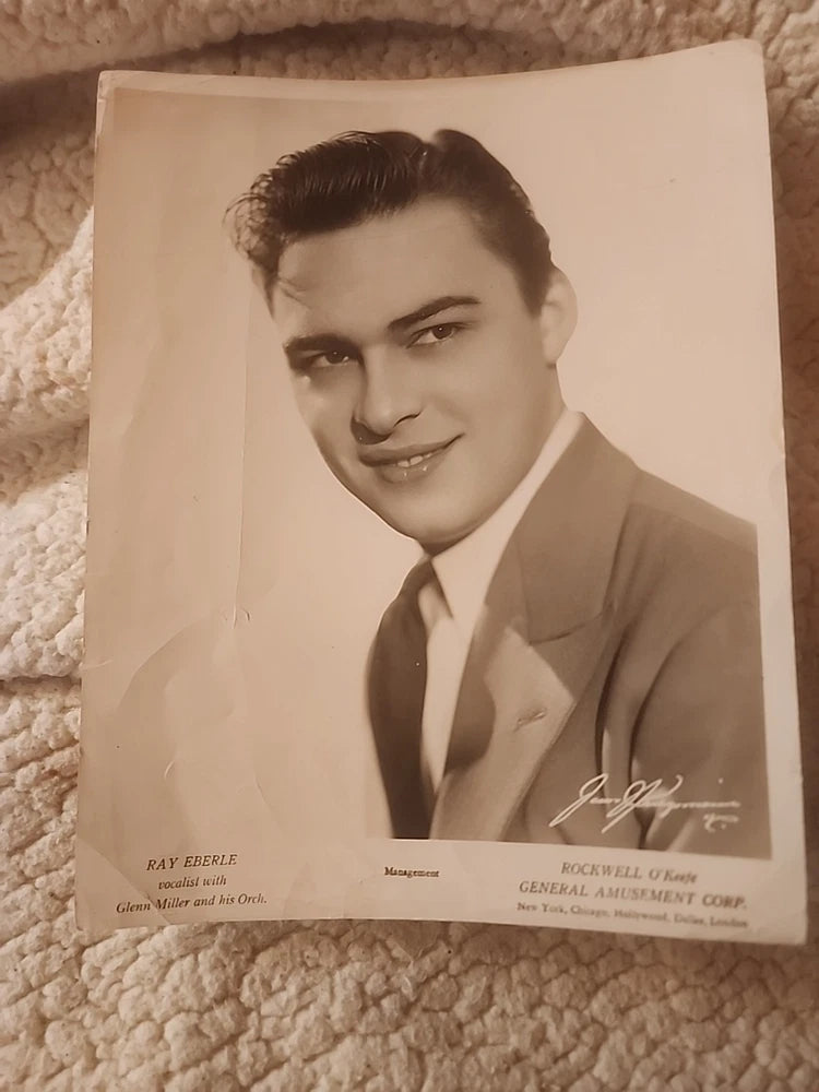 Ray EBERLE BIG BAND VOX Vintage GEERAL AMUSEMENT CORP Photo Robert BOARD estate Model
