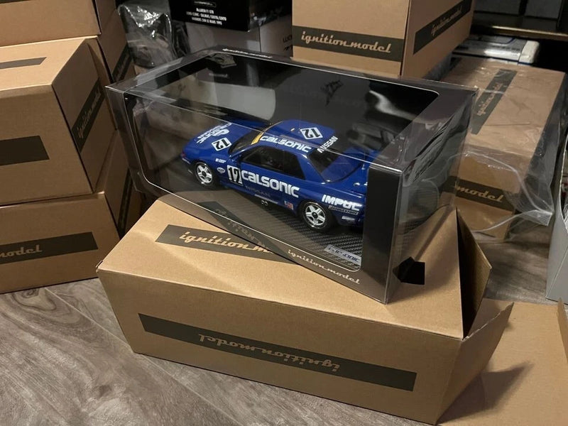IG Model 1622 ignition model 1/18 Calsonic #12 Skyline 1991 R32 GTR Band New JDM Model