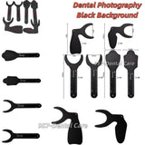 6 Size Dental Oral Photo Contrast Photography Contrastors Black Background Board Model
