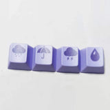 4pcs PBT Keycap Modifier Key Spare Part for Mechanical Keyboard R4 Accessory Model
