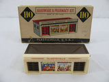 Vintage Bachmann Plasticville HO Hardware & Pharmacy Store Building Kit #76 VG Model
