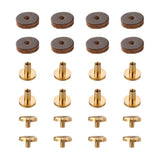 8 Pack Suspender Lock Set Leather Straps Parts Fastener Kit Snap Repair Tool Bag Model