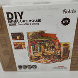 Rolife Cheers Bar & Dining Miniature House DIY Robotime DG173 Sealed - See Notes Model