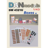 DAN Models 43216 Scale 1:43 Paper Material For Diorams. Cardboard Boxes In Stock Model