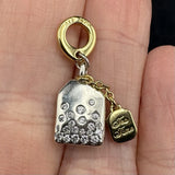 Pandora Bridgerton Tea Bag Sterling Silver Dangle Charm MSRP $133 EC Charms