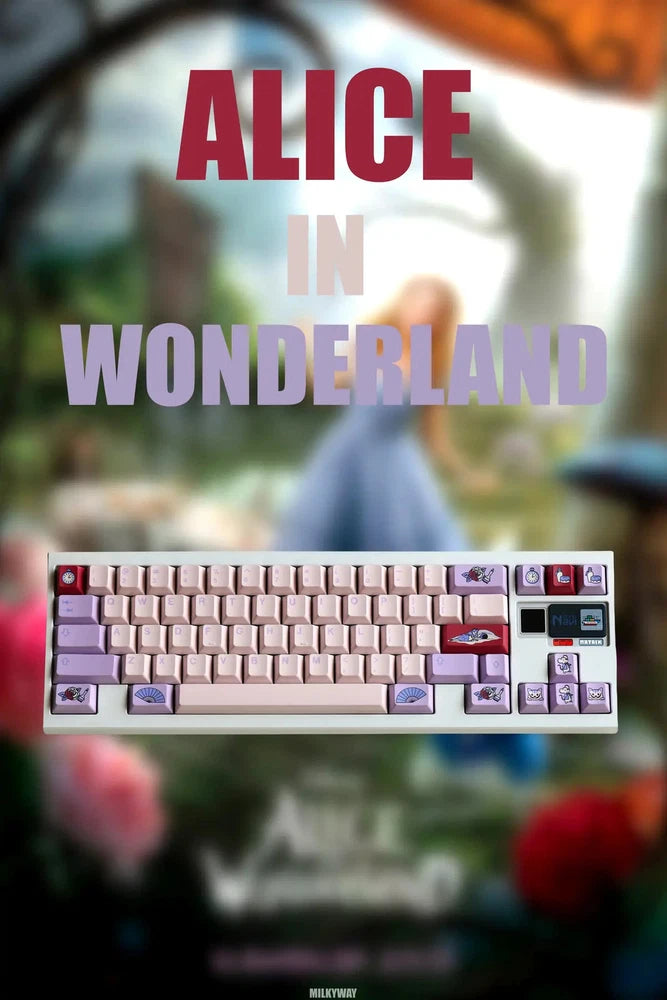 Milkyway Keys MW Wonderland Dye-Sublimation PBT Custom Keycaps Model