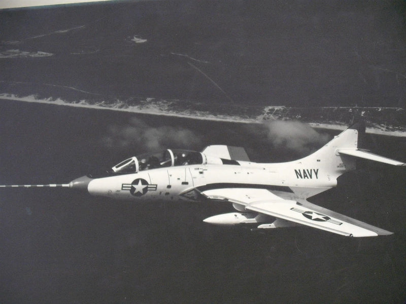 Huge 22 x 17 Original in House Grumman Photo mounted on board F9F 8T Cougar Jet Model
