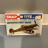 NEW Monogram Snap-Tite Messerschmitt Me 109 Airplane Kit Snap Together Sealed Model