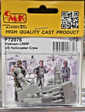 CMK 1/72 US Recon Helicopter Crew Vietnam War 3 Figures Pilots Resin Model Kit Model