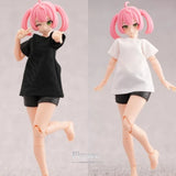 1/12 Scale Solid T-shirt Model Fit 6''OB BJD Female Soldier  Action Figure Body Model