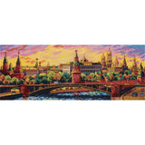 Panna counted cross stitch kit "Moscow" 36.5x14cm, DIY Model