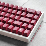 Dark Red PBT Doubleshot Cherry Profile Keycaps Set for most Mechanical Keyboards Model