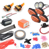 DIY TURN SIGNAL LED KIT w/ Switch Fits ATVs UTVs Golf Cart Go-Kart Universal Fit Model