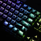 Anime Rem Ram Backlit 104 Keycaps OEM Coating Key Cap For Cherry MX Keyboard New Model