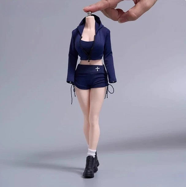 1Set 1/6 Female Action Figure Trendy Sportswear Clothes Model Fit for 12" Model